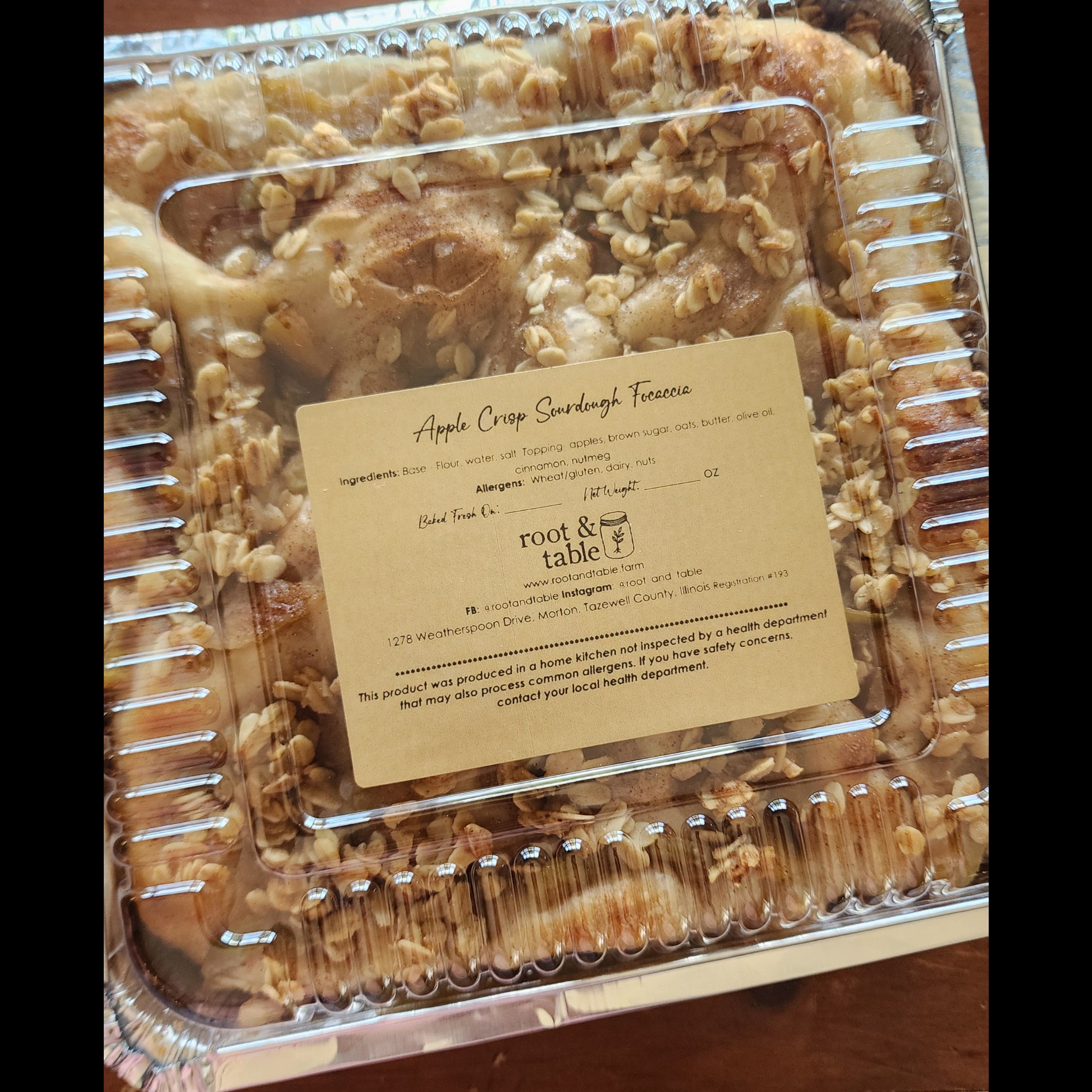 Apple Crisp Sourdough Focaccia