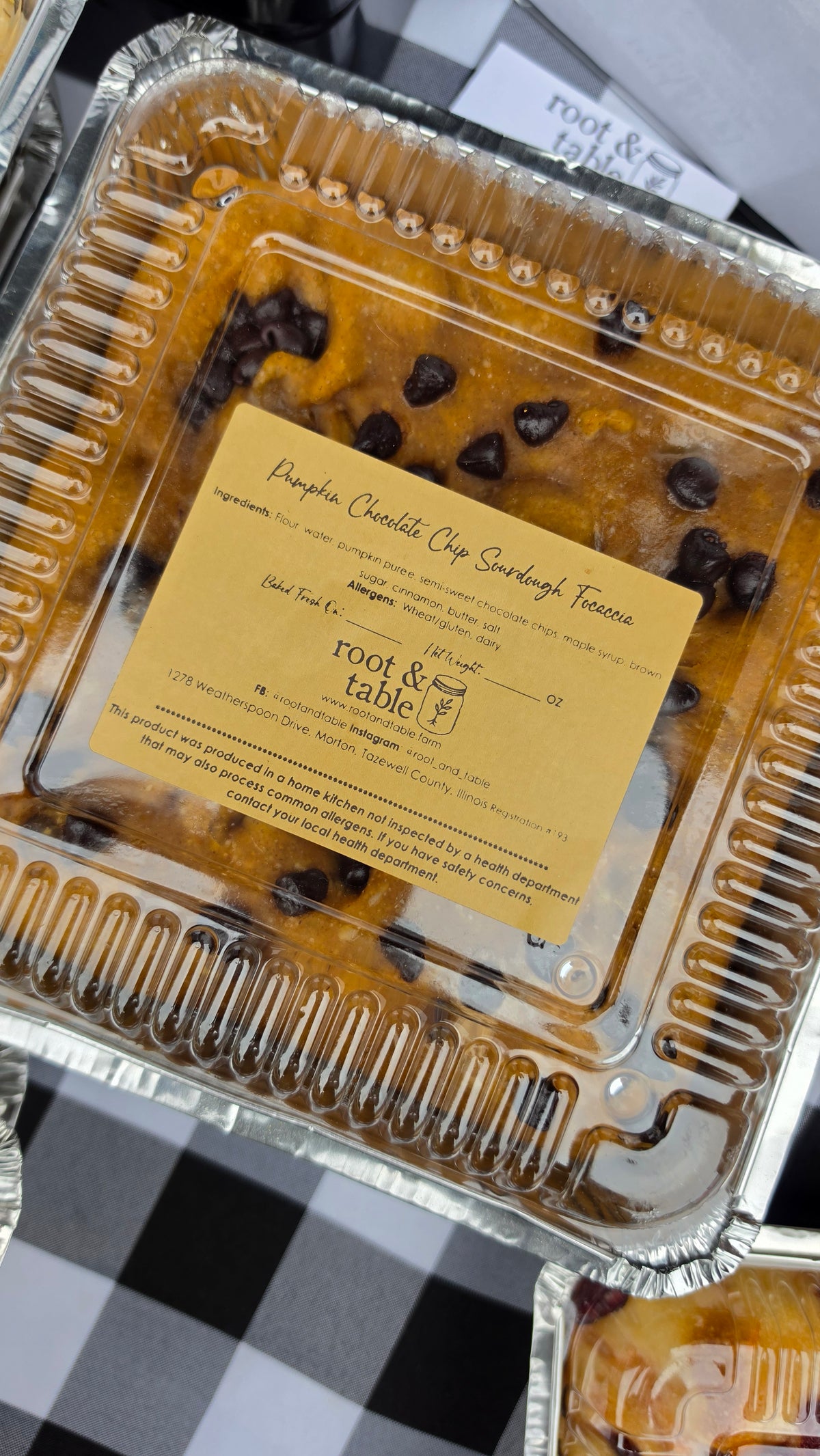 Pumpkin Chocolate Chip Focaccia